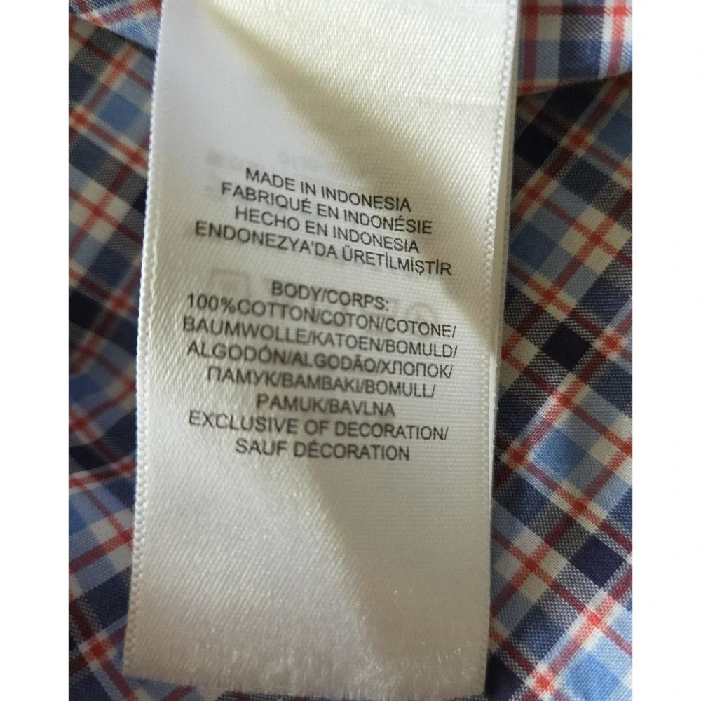 Polo Ralph Lauren Natural Stretch Boys 5 Oxford‎ Shirt Plaid Button Up Pony Logo